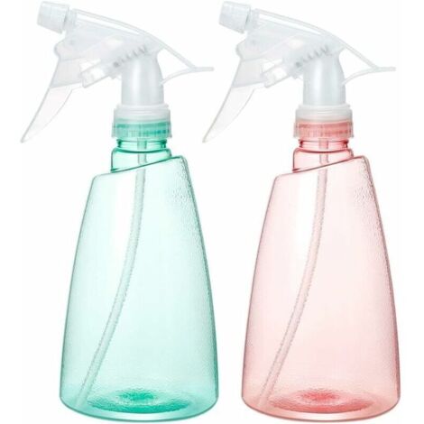 Pulvérisateur, 2 pcs 500 ml vide vaporisateur en plastique réutilisable atomiseur rechargeable avec tête de pulvérisation réglable pour planter des fleurs, nettoyer, jardiner, voyager, etc. (1/5)