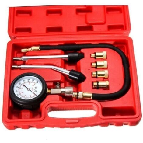 Kit Outil Diagnostic Vérificateur Testeur Compression Pression Manomètre Moteur D'essence Fe57722 (1/4)