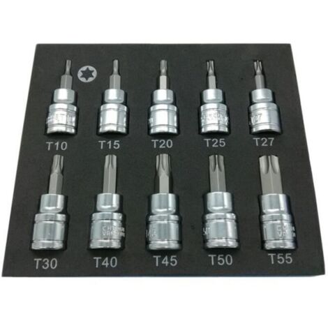 (argent)Jeu de manchons d' outils pour clé à douille - Black[C3029] - Outillage à main - acier au Chrome Vanadium (1/4)
