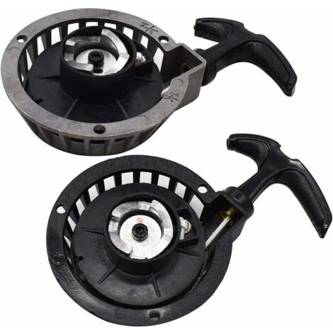 Démarreur facile à tirer, Tianer 2 PCS Mini démarreur à traction en alliage Booster Démarreur à rappel Démarreur à traction facile Convient aux vélos de poche 2 temps 49CC Minimoto ATV Quads. (1/5)