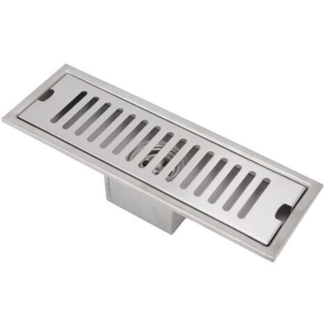 (Comme sur les images)Caniveau de douche Drain de douche linéaire de 12 pouces - Blanc - Acier - 30x9,9 cm (1/4)