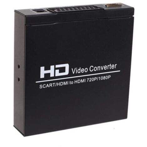 Adaptateur HDMI - SCART vers HDMI 720p HD 1080p boîte de moniteur de convertisseur vidéo pour hdtv dvd stb (1/3)