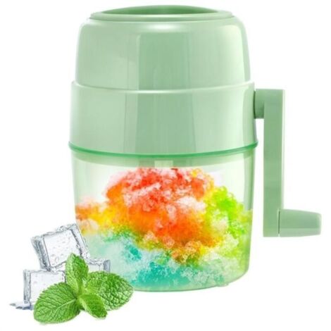 Machine à Cônes de Neige Machine à Glace Pilée Machine à Rasoir à Glace Manuelle Broyeur à Glace à Double Lame en Acier Inoxydable (1/5)