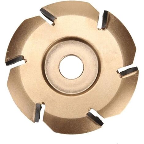 Disque de sculpture sur bois 6 dents pour meuleuse d'angle à ouverture de 16 mm (diamètre 90 mm) (1/3)