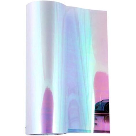 Film autocollant en vinyle pour phare de voiture - 30 x 120 cm - Couleur caméléon transparente (1/5)