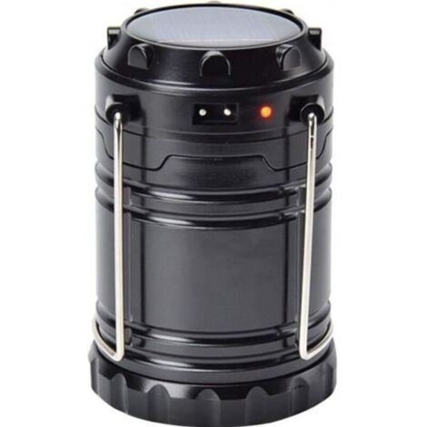 (noir)Lampe de Camping Solaire Lanterne LED Rechargeable Multifonction Pliante - Noir - Mixte (1/4)