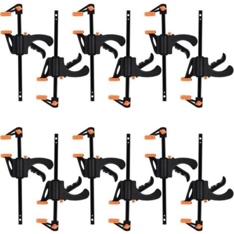 (Rouge)Pince de serrage - AGRAFE - Pack de 10 - Rouge - Force de serrage 11 kg - Réglage rapide (1/5)