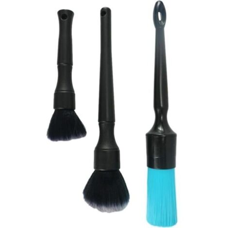 Pinceau Detailing Auto,3Pcs Brosse à Détails Auto,Brosse Nettoyage Voiture pour Roues de Nettoyage Automobile,Tableau de Bord (1/4)