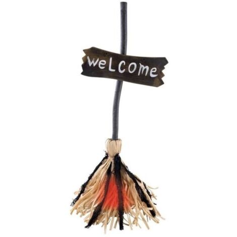 (Multicolore)Automate Halloween Balai de Sorcière Dansant 22265 - Déco Animée, Sonore, Lumineuse - Animatronique - 65 cm (1/2)