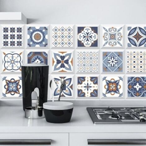 (40x200cm-couleur02)Papier Peint de carrelage auto-adhésif 40 x 200 cm PVC Style Moderne Stickers Autocollant Muraux Étanche Décoration (1/4)
