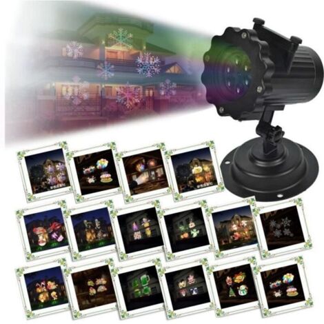 16 motifs Lumière de pelouse LED imperméables paysage Projection lumière Noël décoration (1/4)