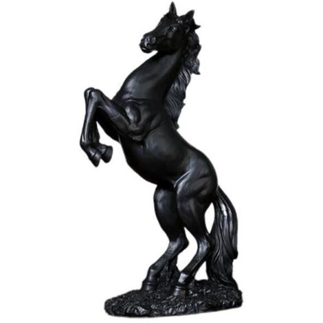(Noir)Figurine Cheval Au Galop - Résine - Décor Bureau - Style Européen (1/4)