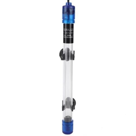 Lampe de stérilisation UV Réservoir de poissons Aquarium Sous-marin de désinfection de l'eau Lumière (13W) -Vvikizy