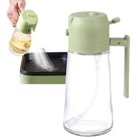 Spray distributeur d'huile,distributeur d'huile 2 en 1,Distributeur d'huile de cuisine portable,Distributeur d'huile pour pulvériser (1/4)