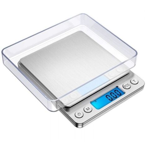 Argent balance de Précision, 500g/0.01g, Balance de Precision 0.01g, Balance de Cuisine avec Fonction Tare et Compte, Écran LCD Rétroéclairé (1/5)