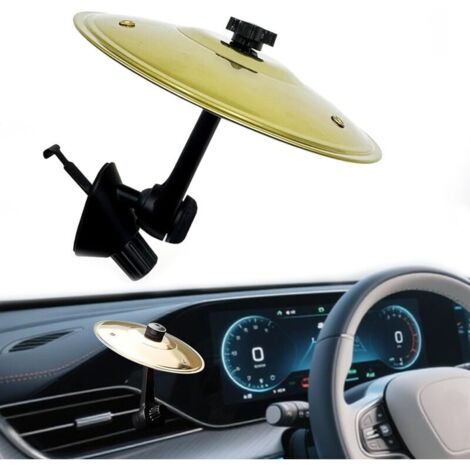 Cymbale d'aération, cymbale de batterie de voiture, design ingénieux, convient pour diverses grilles d'aération de voiture, pour les amateurs de musique (1/5)