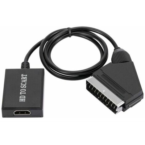 Convertisseur hdmi vers péritel adaptateur audio vidéo hd 1080p pour hdmi vers péritel Sky Box Stb