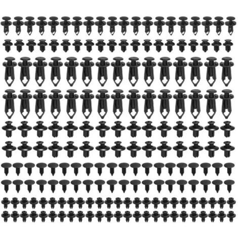 190 Piece Automotive Retaining Clips and Fastener Removers - 6 Most Popular Sizes and Applications Automotive Push Pin Rivet Set - Door Trim Clips for Toyota, Honda, Nissan, Mazda (1/5)