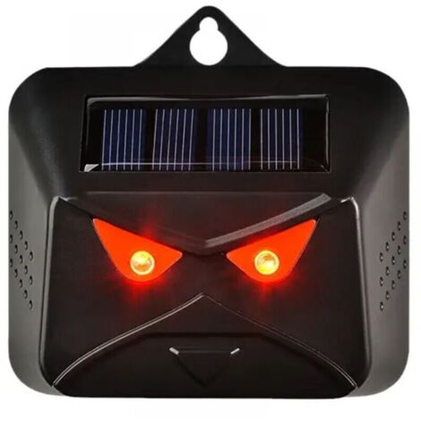répulsifs solaires d'extérieur pour animaux de nuit avec lumière LED rouge, dispositifs de dissuasion pour mouffettes, renards, mouffettes, ratons laveurs