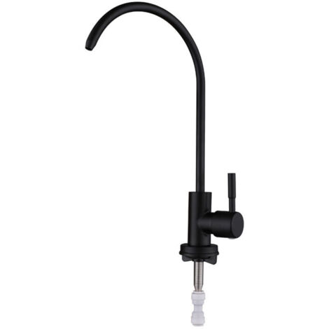 Robinet de filtre à eau de cuisine en acier inoxydable, adapté à la plupart des systèmes d'osmose inverse ou de filtration d'eau, robinet d'eau potable d'évier de bar de cuisine (1/5)