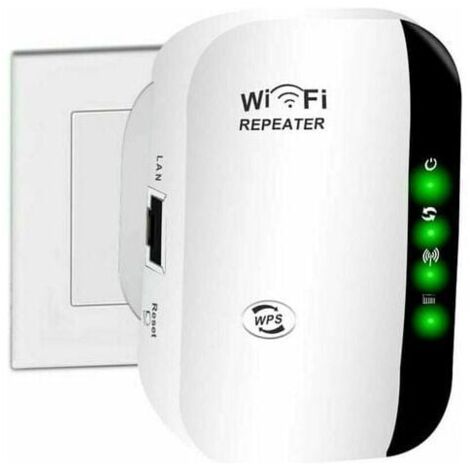 Amplificateur WiFi, amplificateur Internet sans fil domestique 2,4 G, répéteur de portée Wi-Fi super amélioré 300 Mbps (1/4)