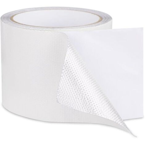 Ruban adhésif de réparation imperméable 8 cm x 2 m – Film d'aluminium et fibre de verre – Résistant aux intempéries et à la déchirure (1/5)