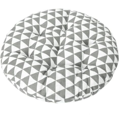 Coussin de chaise de bistrot rond de 15 pouces, coussin de siège décoratif d'intérieur et d'extérieur, coussin de chaise doux et épais pour terrasse de jardin de bureau à domicil (1/5)