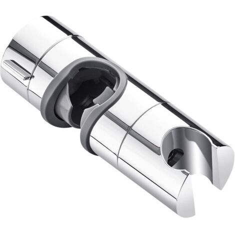 Support de pommeau de douche, diamètre extérieur 18-25 mm. Pour barre coulissante de salle de bain, support rotatif à 360 degrés, ABS (argent) (1/5)