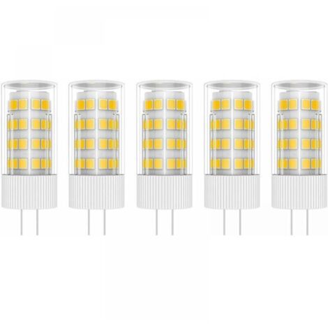 5X G4 Lampe LED 5W Ampoule Lampe 51 SMD 2835LEDs Blanc Chaud 3000K Ampoule LED Équivalent à lampe halogène 50W AC/DC 220V (1/5)