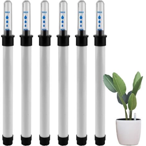 Lot de 6 indicateurs de niveau d'eau pour plantes, 22,9 cm, en plastique, pour jardin et plantes en pot (1/5)