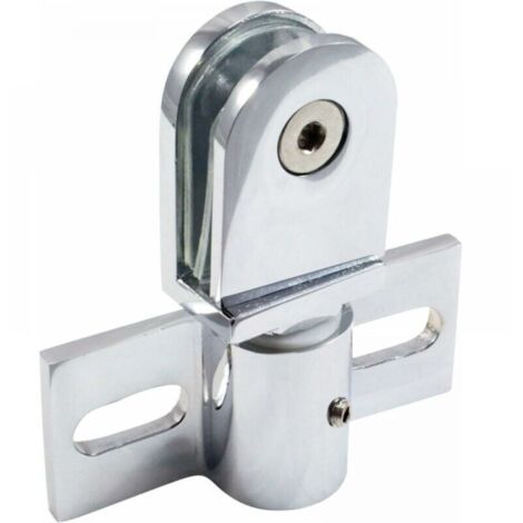 1pc Charnière pivotante pour porte de douche en verre, acier inoxydable, accessoires de salle de douche (1/4)