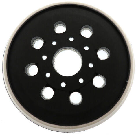Plateau auto-adhésif pour ponceuse électrique 5 pouces 123 mm 8 trous PU Velcro pour Bosch GEX125-1A (1/5)