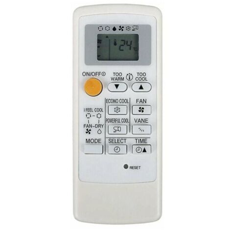 Télécommande universelle pour climatiseur Mitsubishi – Alimentation 2 piles AAA – Compatible MP04A MP07A MH08B MH12A – Dimensions 14x5 cm