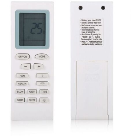 Gree YBOF Nouveau contrleur universel de remplacement de télécommande de climatiseur élégant pour (1/5)