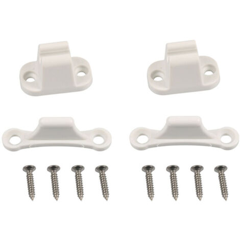 Serrure Porte pour Camping-Car et Caravane , Compatible Trous de Montage de 35 mm et 48 mm , Accessoires Camping Car , Serrure Blanche pour Compartiment , Sécurité Renforcée pour Camping-Car (1/5)