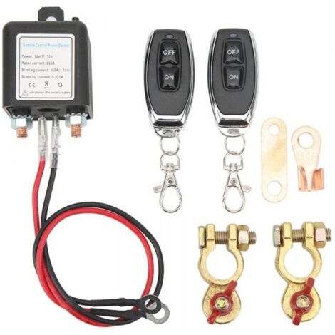 Coupe batterie à distance 12V – Interrupteur de déconnexion pour voiture – Contrôle jusqu'à 48,78 m – Faible consommation d'énergie - DC12V (1/5)