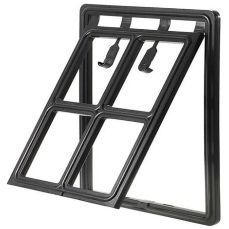 Chatière pour chiens et chats – Porte moustiquaire 35 cm x 45 cm – Installation facile – Convient à toutes les portes et fenêtres