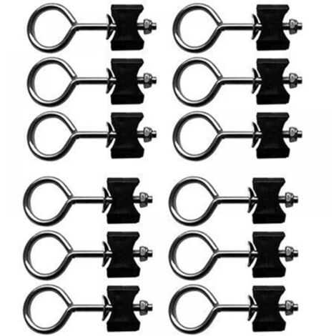 Vis rondes pour fixer les accessoires de trampoline - Fonctionnement simple - Durable - Pratique - Convient pour les grands trampolines et les petits trampolines(12 pcs) (1/5)