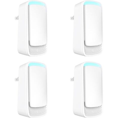 Ioniseur d'air enfichable — Purificateur d'air à ions négatifs — Désodorisant silencieux (Lot de 4) (1/5)