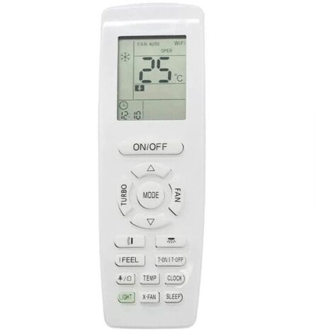 Télécommande GREE YAP1F pour climatiseur – Fonction chauffage et refroidissement – Alimentation 2 piles AA – Compatible avec GREE (1/5)