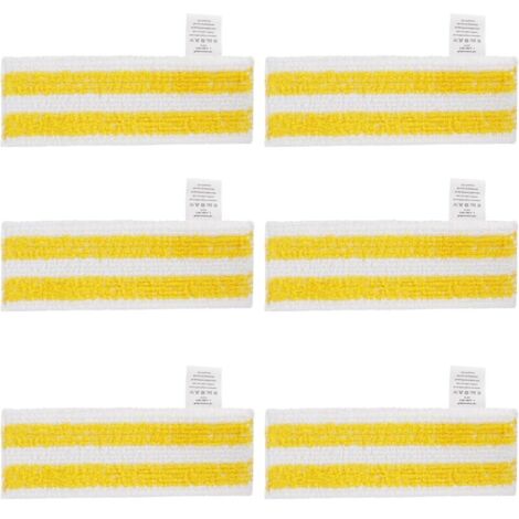 Lot de 6 Lingettes de Rechange en Microfibre Compatible avec Karcher Easyfix SC 1, SC 2, SC 3, SC 4, SC 5 Nettoyeurs Vapeur (1/5)