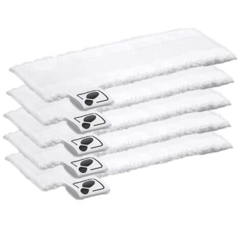 Lot de 5 Tampons en Tissu Microfibre pour Nettoyeur Vapeur EasyFix SC2 SC3 SC4 SC5 (1/5)