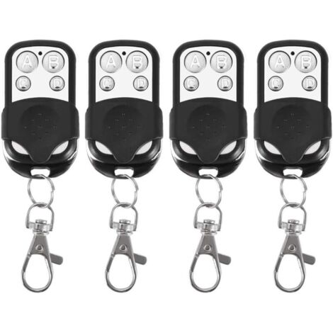 4 télécommandes universelles, ouvre-porte de garage électrique Clone, télécommande de remplacement 433 MHz, télécommande de porte de garage à quatre boutons, télécommande sans fil (1/5)