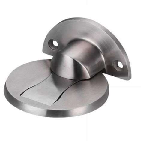 Butée de porte magnétique en acier inoxydable 304, pour maison, hôtel, restaurant, bureau, argent brossé [1 pièces] (1/5)