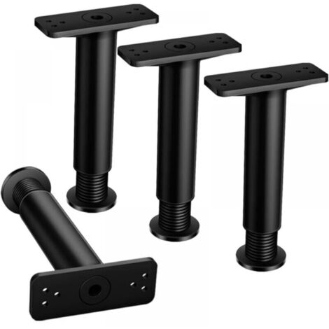 Pied Meuble 4 pièces, Pied Meuble réglable 20-35 cm, Pieds de canapé, Pied Meuble avec vis de Montage, Supports de Plus de 600 kg, adapté aux armoires, Meubles TV (1/5)