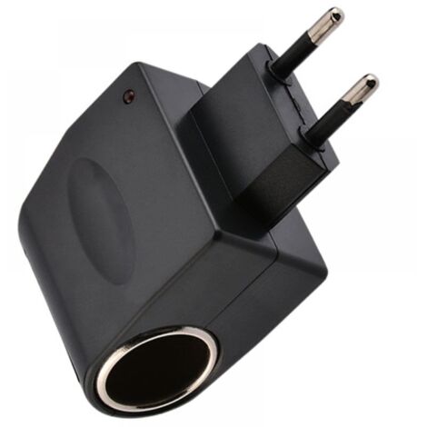 1pc Adaptateur allume-cigare AC prise de voiture, allume-cigare domestique AC/DC allume-cigare 220V à 12V (1/4)