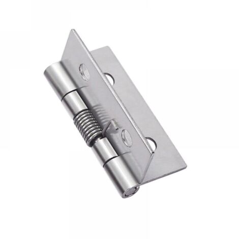 4 pièces charnières à ressort à ouverture fermeture automatique, charnières de porte à ressort en acier inoxydable 304, charnières à fermeture automatique pour portes invisibles (1/5)
