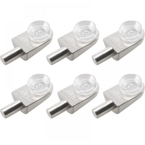 20pcs Taquets étagère mural support d'étagère en verre en alliage de zinc ventouse (1/5)