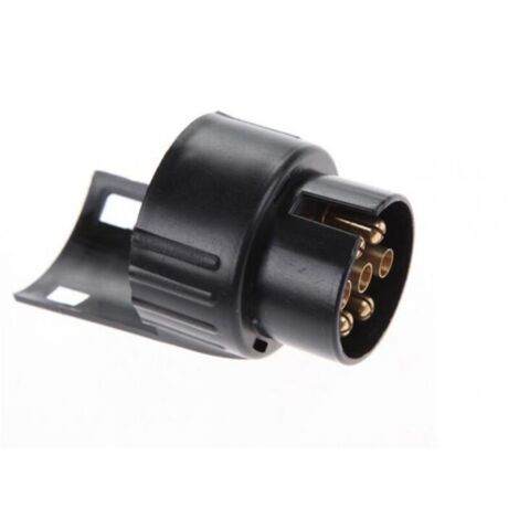 1pc Adaptateur de prise de remorque 7 à 13 pôles 12V 50A, feu stop, plaque d'immatriculation clignotante (1/4)