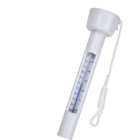 Thermomètre de piscine, thermomètre à eau, thermomètre de piscine flottant, blanc (1/4)